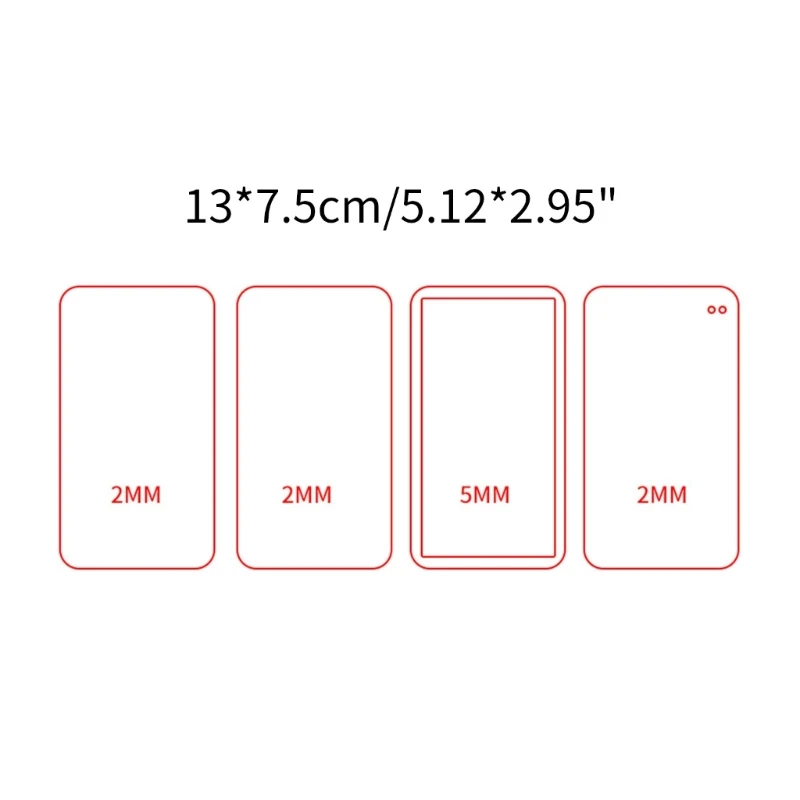 DIY Blank Card Brick Transparent Acrylic Plate Mold Empty Plates for DIY Hand-Making Craft