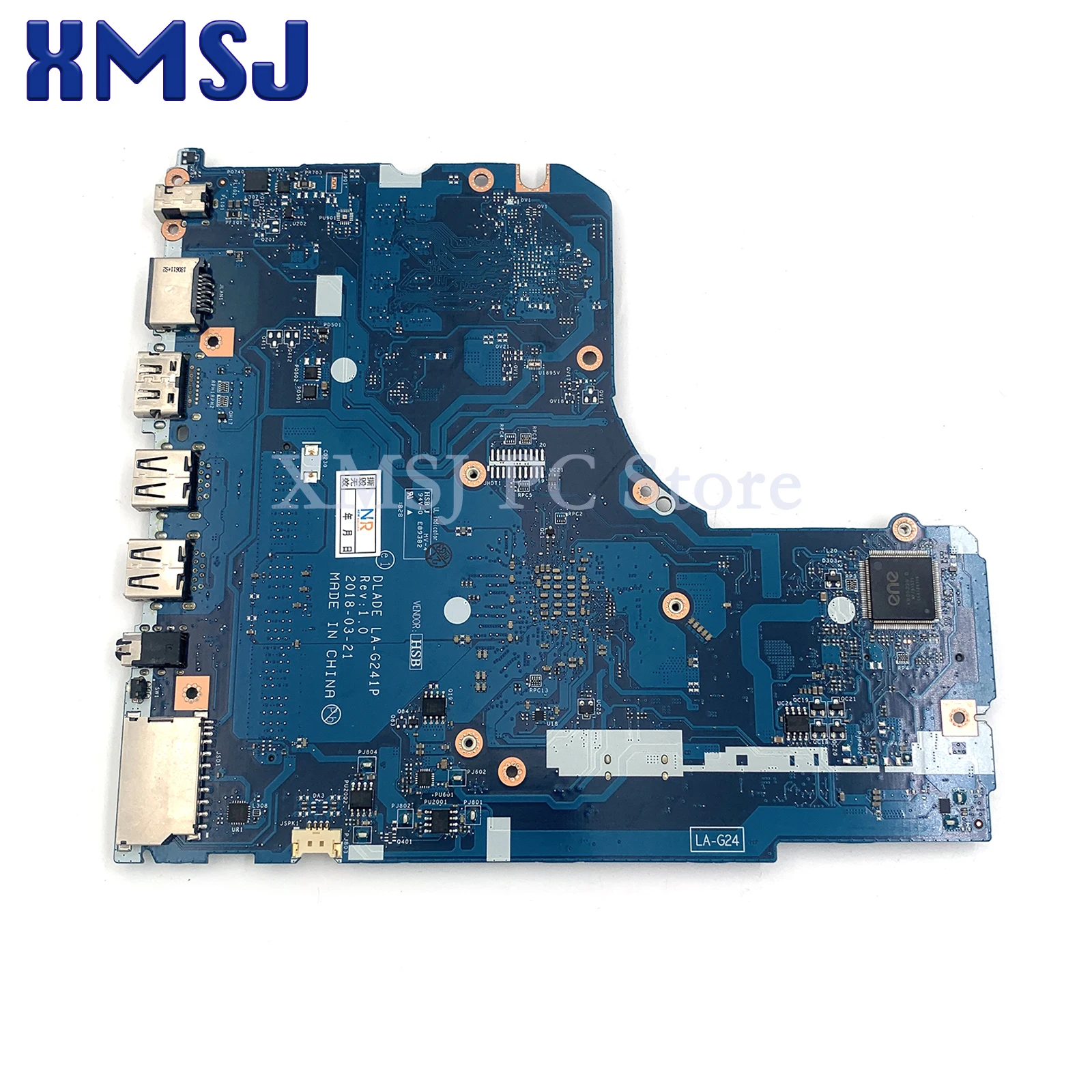 For Lenovo V145-14AST 130-14AST Laptop Motherboard DLADE LA-G241P 5B20R34439 With E2/A4/A6/A9 AMD CPU  100% Tested Working