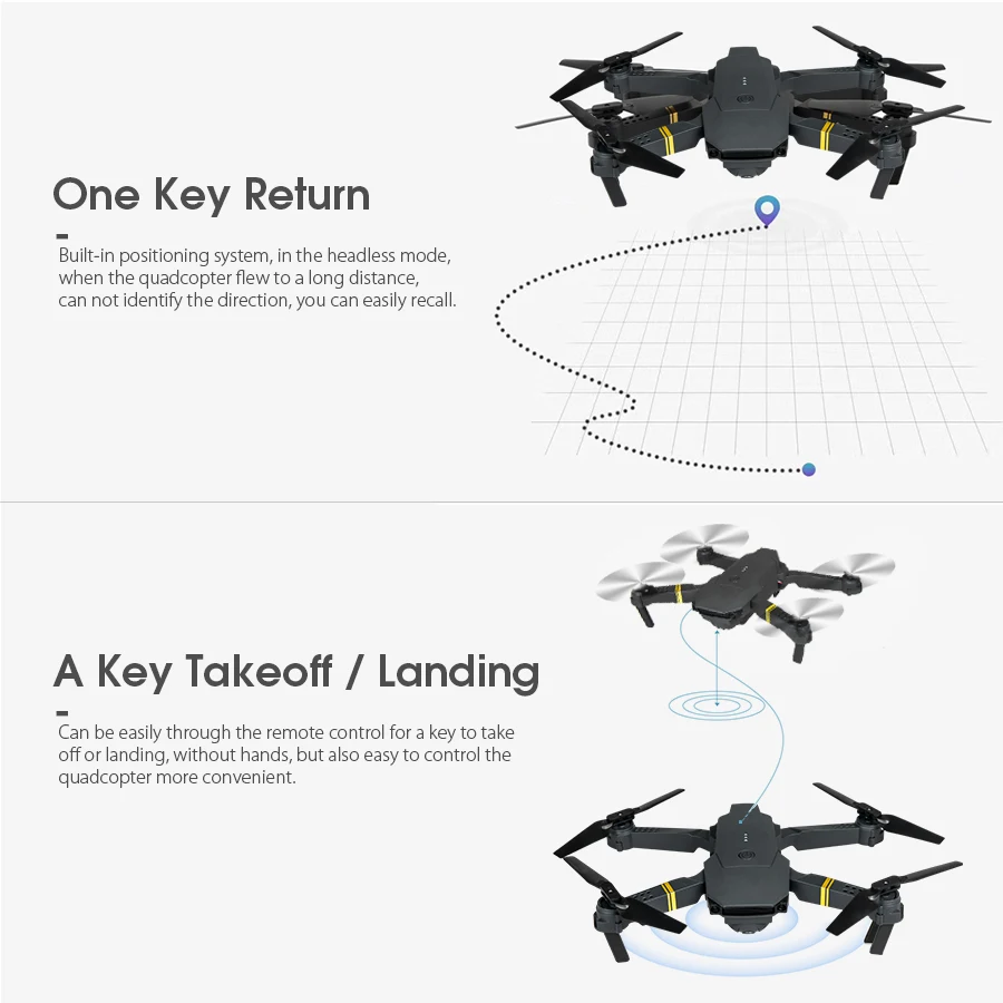 Hot sale RC Drone Altitude Hold WiFi Foldable Quadcopter with Battery 1080P 4K HD Camera RC Drone Helicopter Drone Gift Toys new