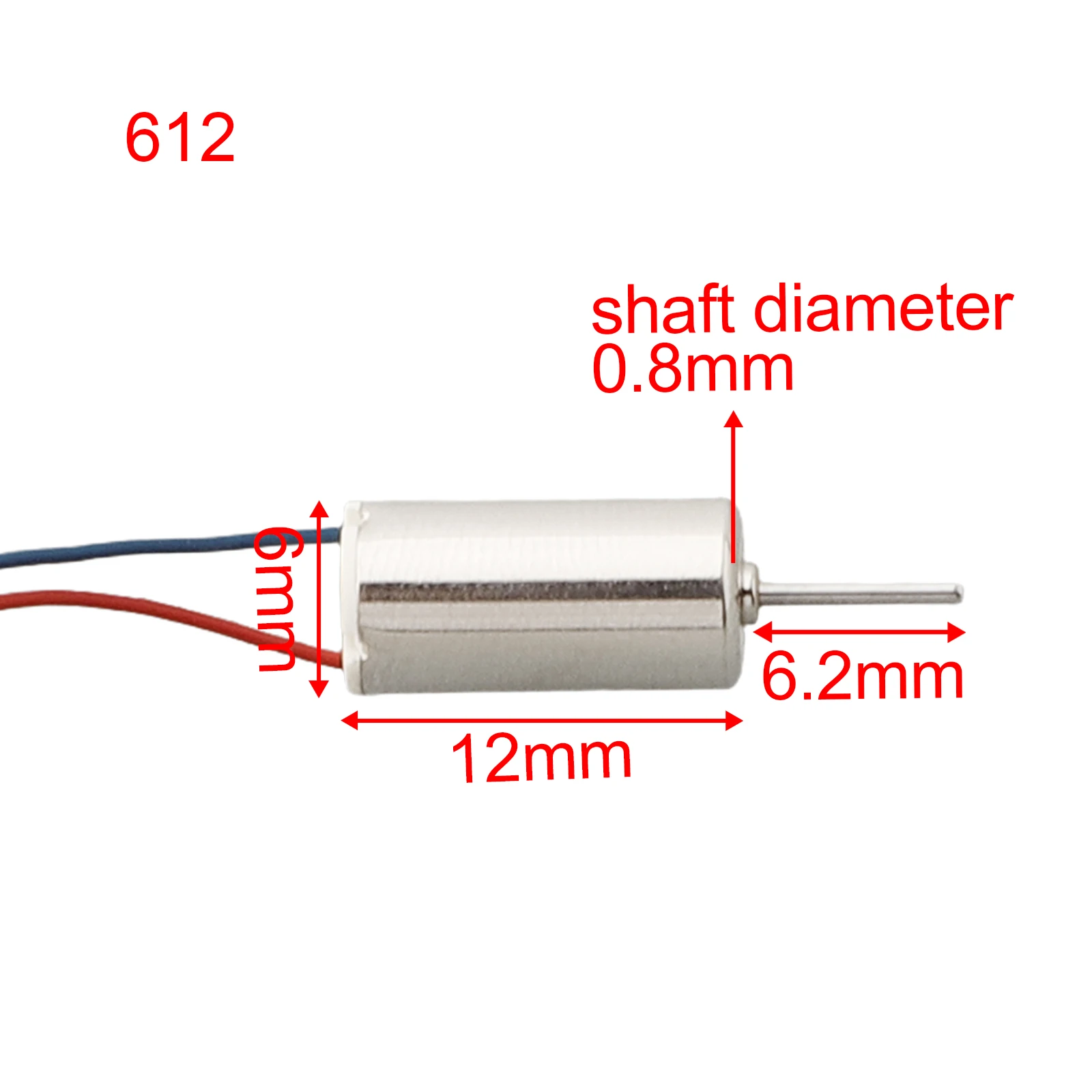 Moteur pliable sans noyau pour RC, tasse, pratique, 1 jeu, 40000-50000, 612, 614, 716, s'adapte, DC 3,7 V, différentes vitesses, nouveau