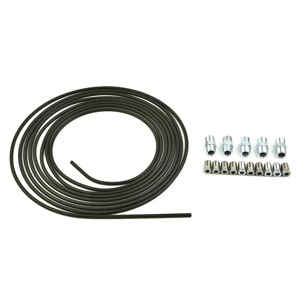 Connector Plastic-coated Complete Brake Line Set with Fittings and Connectors for Easy Installation 5 Meter Length