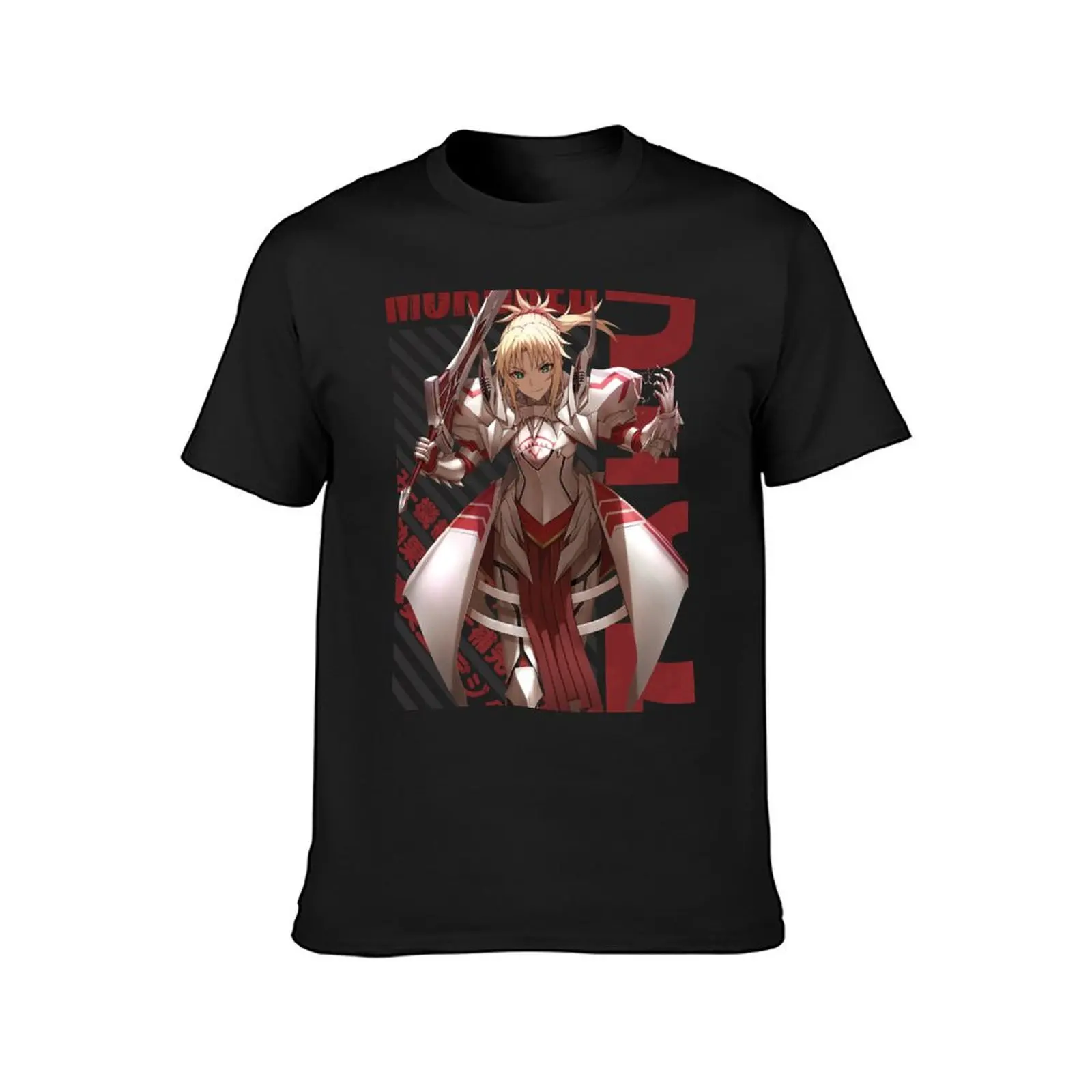 Fate - Mordred T-Shirt anime sweat new edition Short sleeve tee designer t shirt men