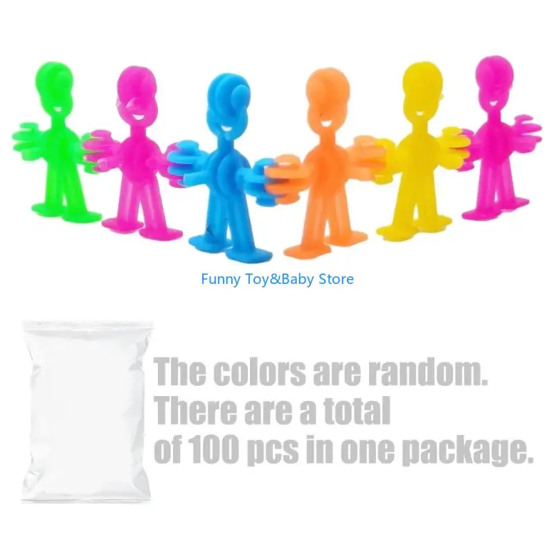 

100 шт. Крошечные мультипликационные фигурные фигурные слияния, установленные для детей творческих взаимосвязанных кукол со c90b