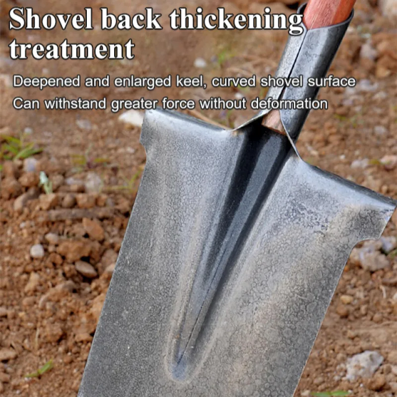 Manganese steel thickened planting shovel trench digging tip special tool for digging yam trees