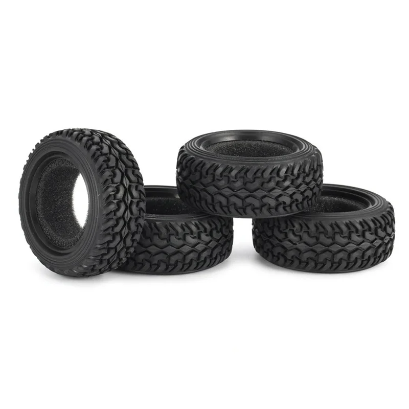 4Pcs 75Mm 1/10 RC On-Road Drift Touring Car Rubber Tire Wheel Tyre for Sakura Traxxas HSP Tamiya HPI Kyosho RedCat,Green