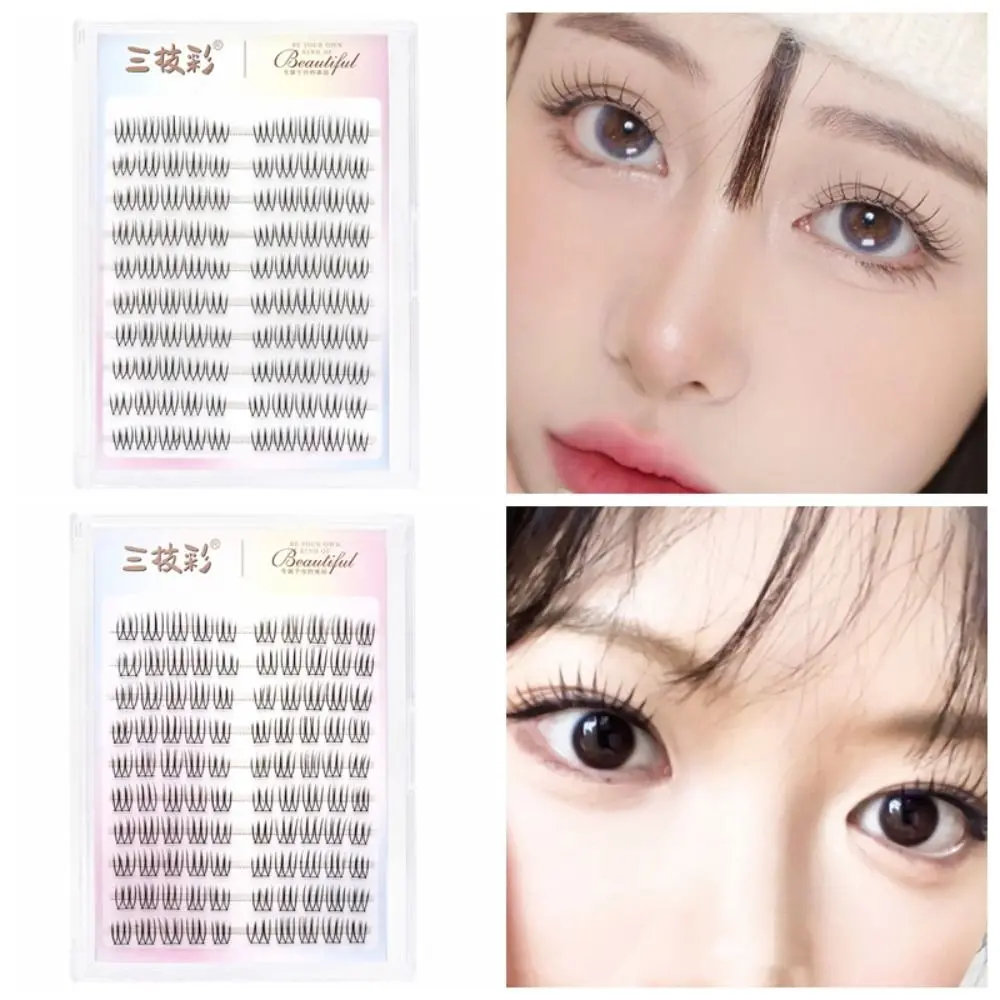 

10 Rows Segmented Eyelashes Bundles Soft DIY Fake Eyelashes Extension Makeup Superfine False Eyelashes Clusters Ladies Girls