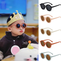 Round Frame Children's Trendy Baby UV Protection Multi Color Optional Sunglasses