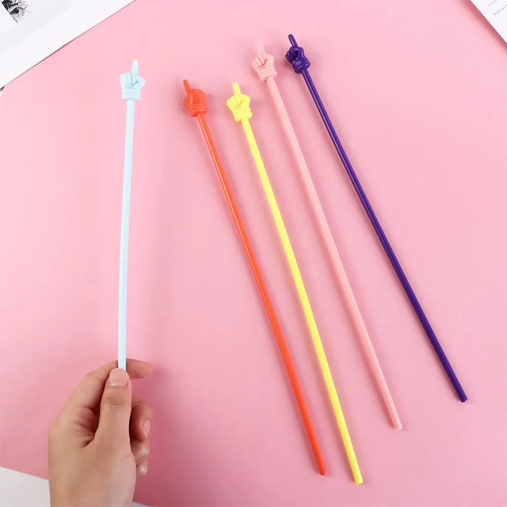 10Pcs/set Multipurpose Bendable Teaching Stick Colorful No Burrs Finger Reading Stick Smooth Hand Pointers Stick Office