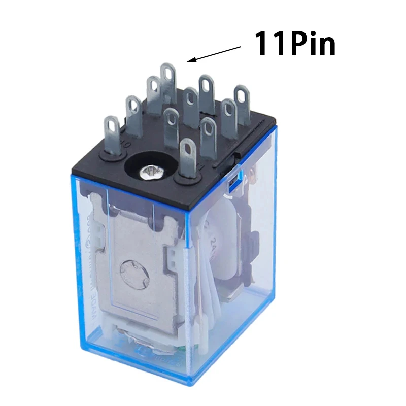 Micro Mini Relay HH53P MY3NJ MY3 11-Pin DC12V/DC24V/DC110V/AC220V Coil General Purpose Intermediate Electromagnetic — zdjęcie 3