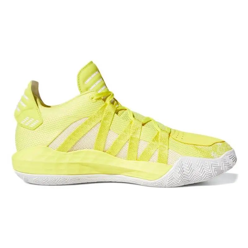 adidas Dame 6 Shock Yellow White Sneakers shoes EH2073