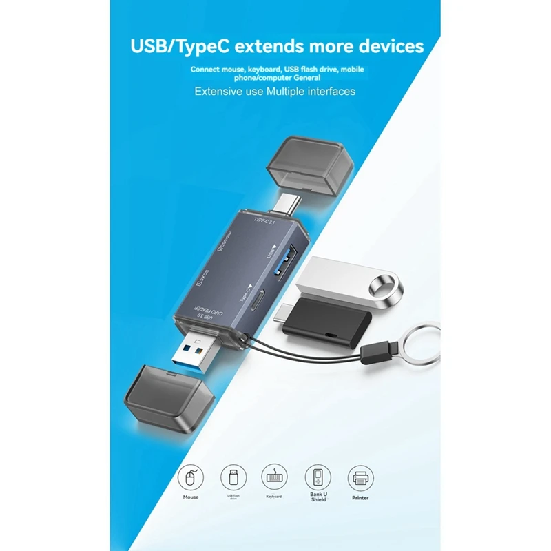 Kartenleser USB 3,0 SD TF Kartenleser USB Hub für PC Laptop SD Kartenleser Smart Memory Card reader