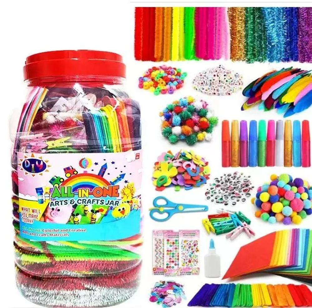 Giocattolo educativo per bambini Kit artigianale fai-da-te Regalo per bambini Materiali fatti a mano per il compleanno Perfetto per l'educazione della scuola materna
