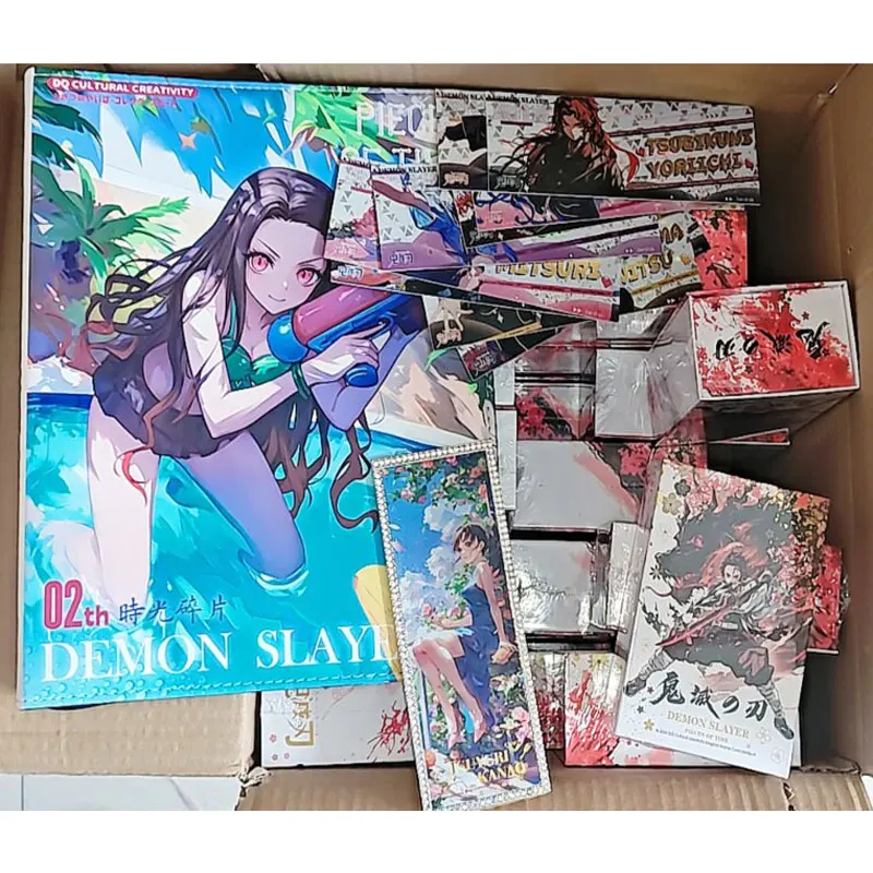 

2024 Newest Wholesale Douqu Wave 2 Demon Slayer Wedding Set Collection Card Shinobu Nezuko Mitsuri Booster Box TCG Hobby Gift