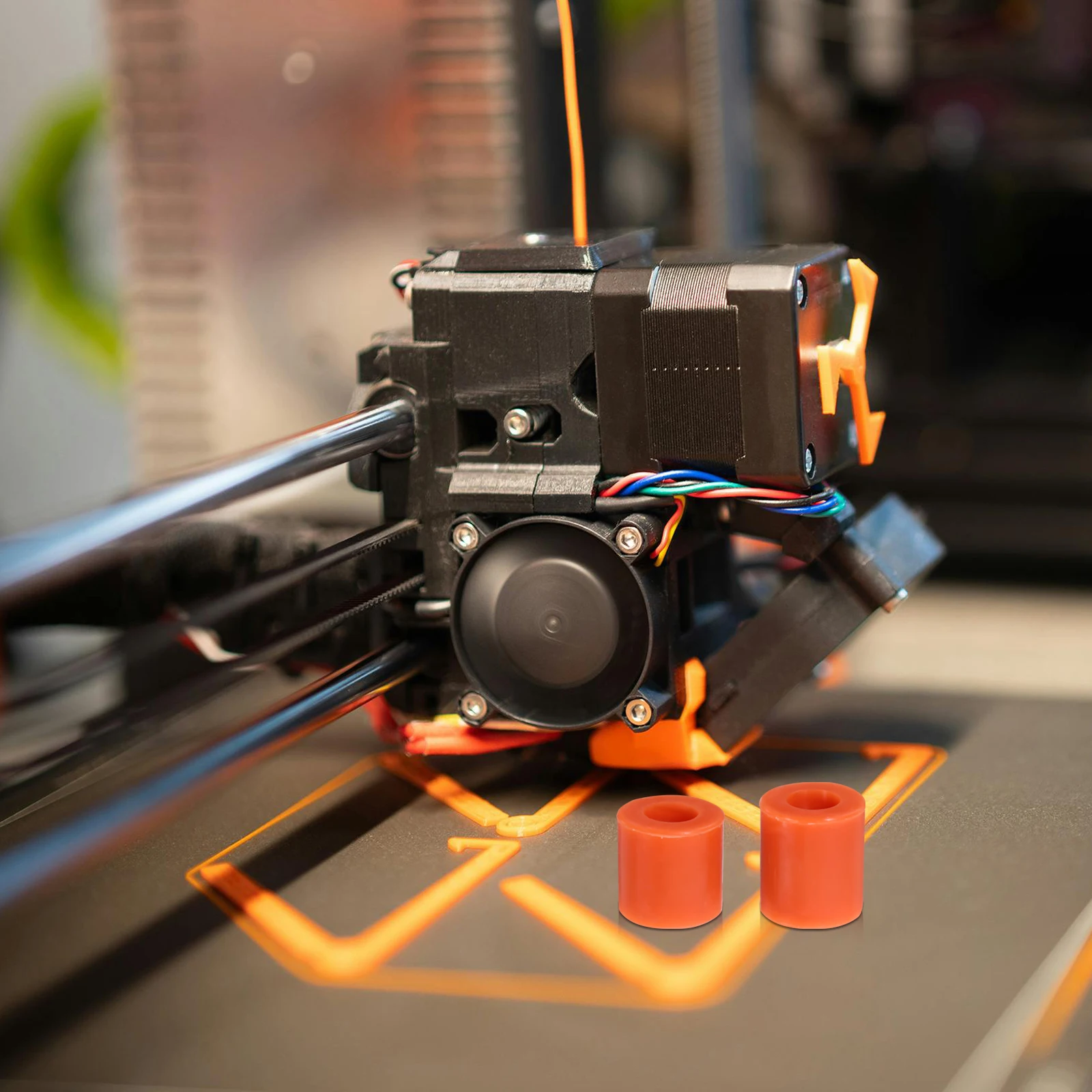 

8 Pcs Printer Silica Gel Column Heat Bed Mounts Stable Leveling Parts for 3d Spacers Tools Silicone