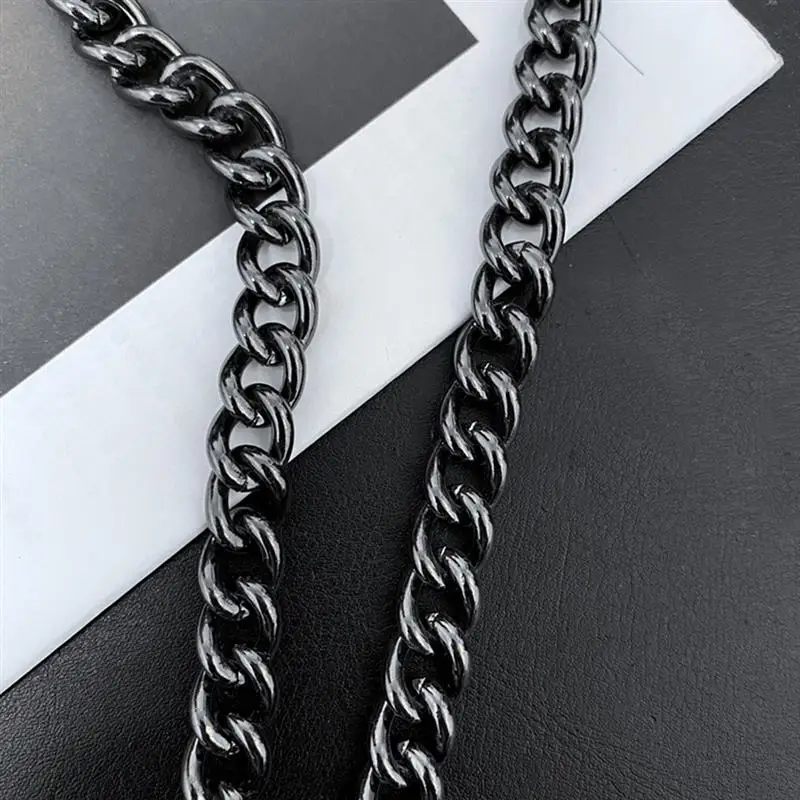 Pants Chain Hip Hop Metal Decorative Punk Jeans Chain Trousers Chain Men Long Metal Wallet Chain Leash Pant Jean Keychain Ring