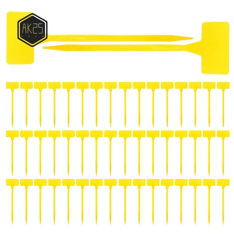 

AK25-Gardens Planting Tools 50 Pcs Bonsai Plastic Plant Labels Garden Labels T-Type Upturned Garden Tags Markers Nursery Upturne