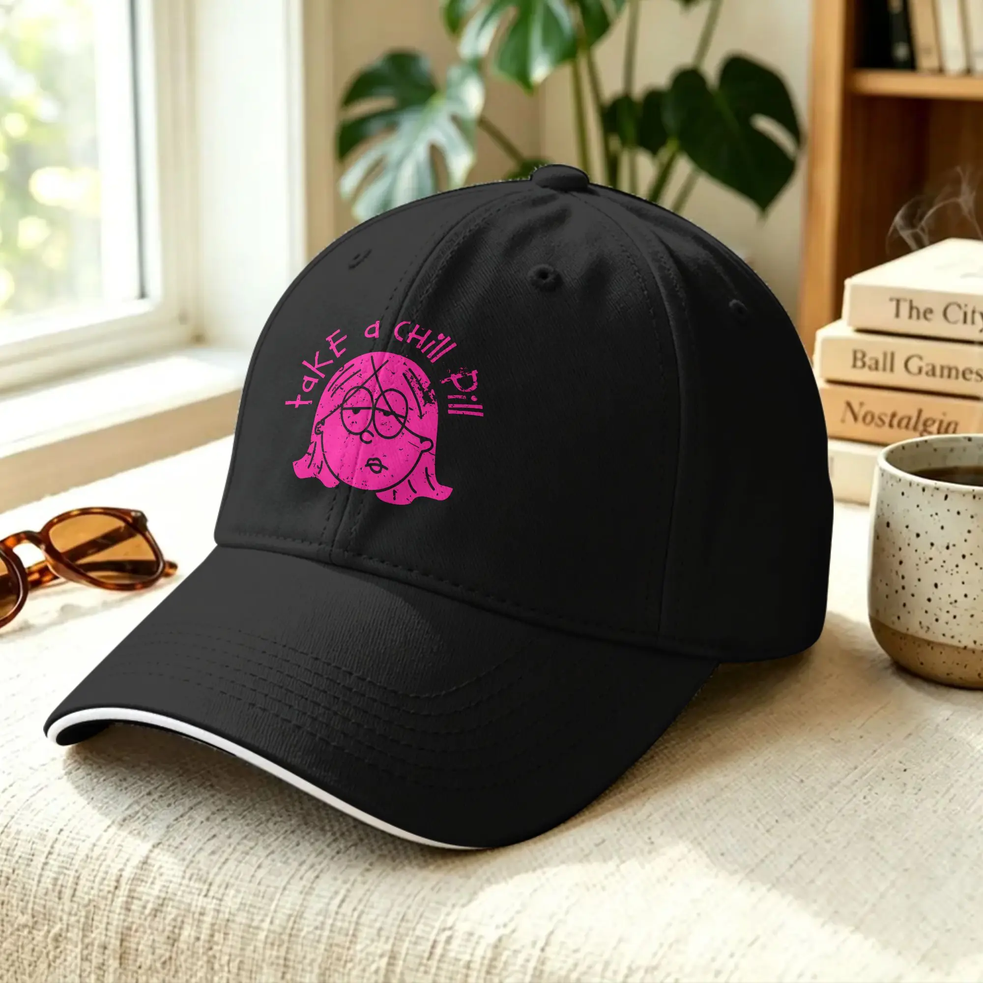 Lizzies McGuires Casual Baseball Cap Summer Take a Chill Pill Trucker Hat Sunscreen Hip Hop Hats Unisex Men y2k Baseball Caps