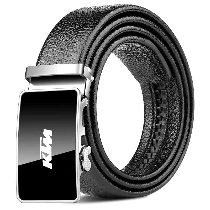

Fashion Square Buckle Belt Business Men's Belt Luxury Metal Buckle Belt Buckle Jeans Belts Car Sticker For KTM Motorcycle Logo