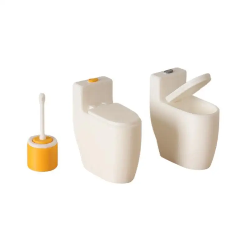 

Miniature Dollhouse Toilet 1 12 Scale Detailed Bathroom Furniture Model for DIY Crafts and Kids Play Scene