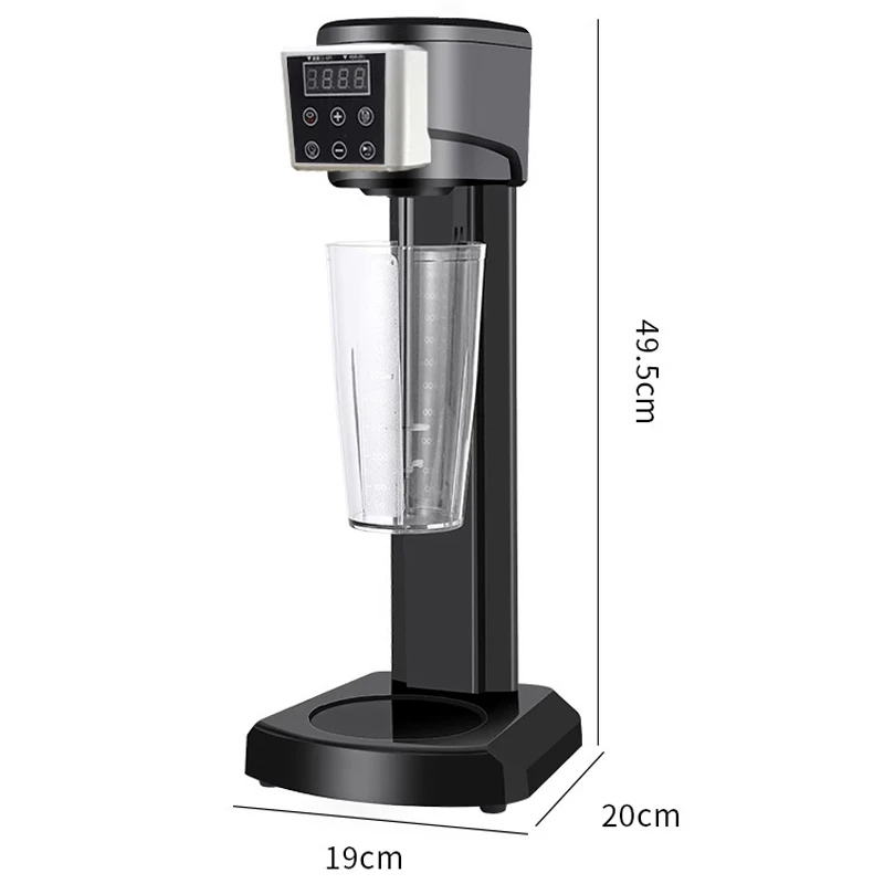 Milkshake Machine for Commercial Tea Shops - Timer-Equipped Fully Automatic Electric High-Power Milk Tea & Juice Blender