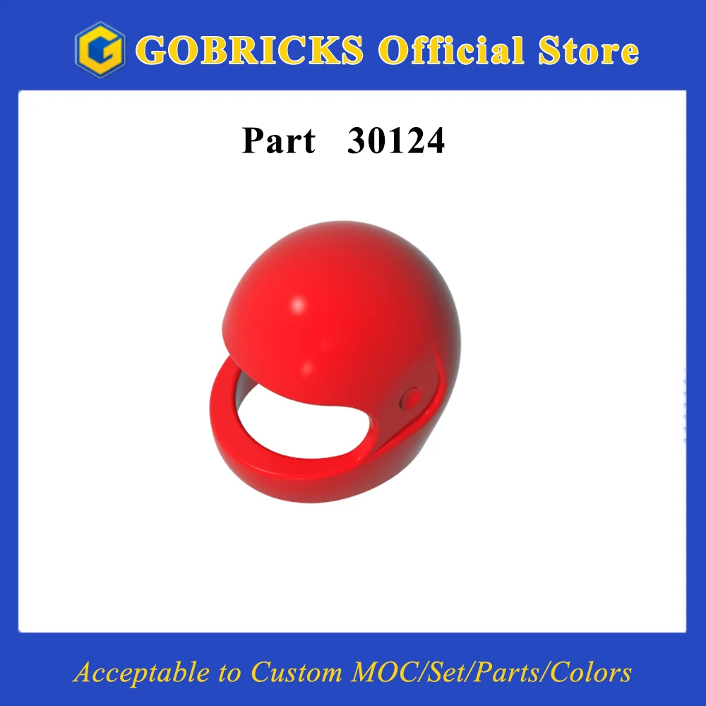Gobricks 1 STÜCK 30124 Standard Helmsteine Kompatibel MOC Baustein Erwachsene Kinder DIY Spielzeug Modell Zubehör Kopfschmuck ﻿ Modell