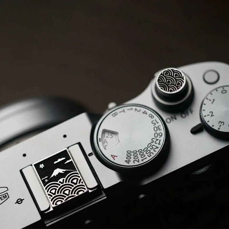 Metalowa osłona gorącej stopki aparatu Przycisk zwalniania migawki do Fujifilm XT5 XT20 100Vi 100V XT30 XT50 XM5 XPRO3 XE4 Leica Q3 Nikon — zdjęcie produktu 3