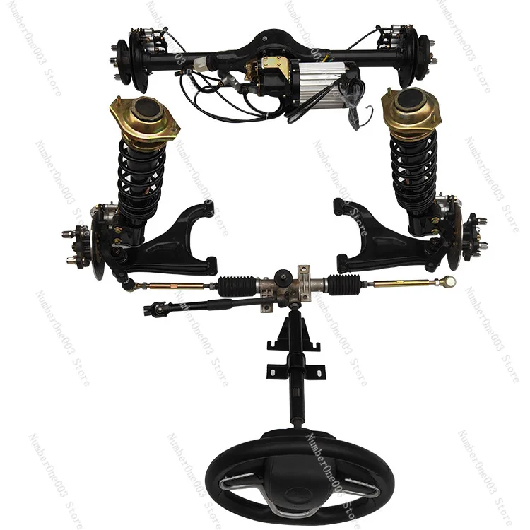 Electric Four-Wheel Drive Assembly Independent Suspension Assembly Macphersan DC Motor Hydraulic Disc Brake Rear Axle Assembly