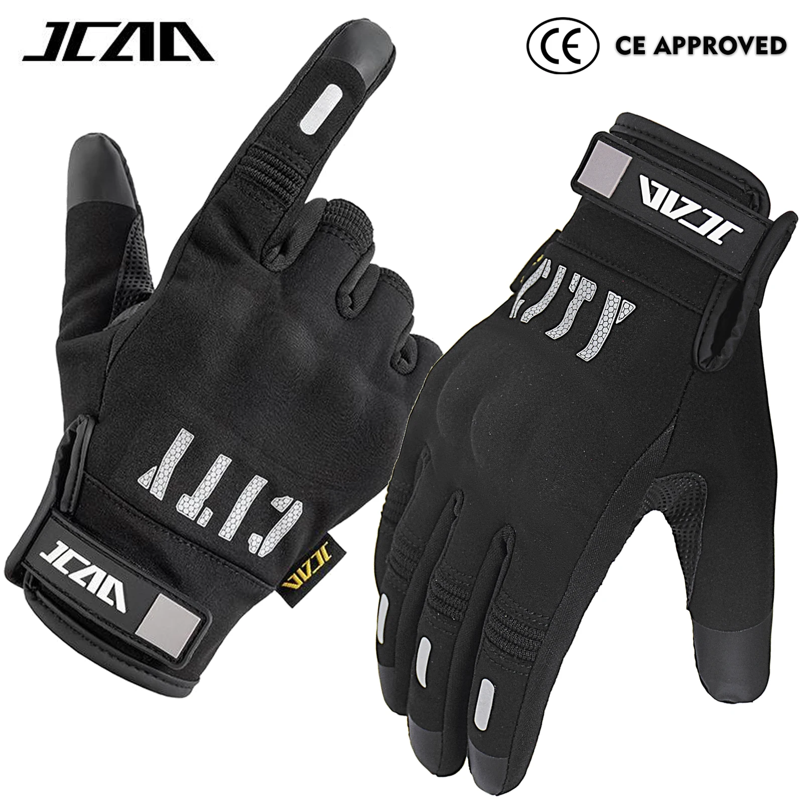 

Одобренные CE мотоциклетные перчатки, мужские и женские перчатки с сенсорным экраном, весенне-осенние теплые флисовые перчатки для езды на электрическом велосипеде, гоночные перчатки для верховой езды