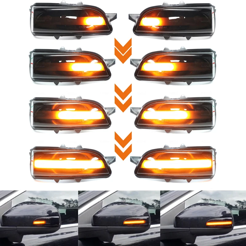 

LED Dynamic Turn Signal Light Side Mirror Sequential Lamp Blinker Indicator For Volvo C30 C70 S40 S60 V40 V50 V70 S80 2007-2013