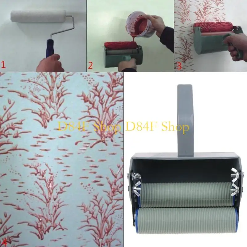 

D84F Single Color Decoration Paint Painting Machine For 5 Inch Wall Roller Brush Tool