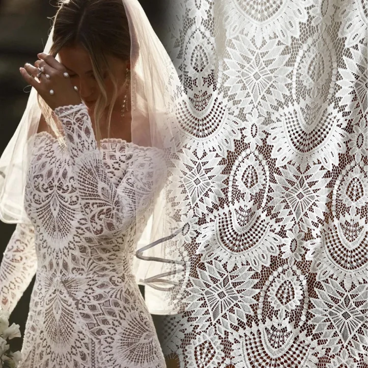 

Высококачественные плотные ресницы, французское кружево, тканевые панели, 1 шт., 1,5x 3M, женское платье, материал, новинка 2022