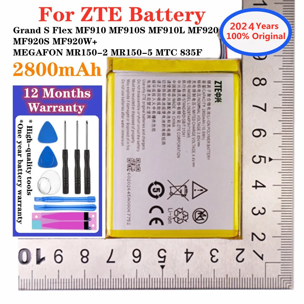 

LI3820T43P3h715345 Original Battery For ZTE Grand S Flex MF910 S MF910L MF920 S MF920W+ MEGAFON MR150-2 MR150-5 MTC 835F 2800mAh