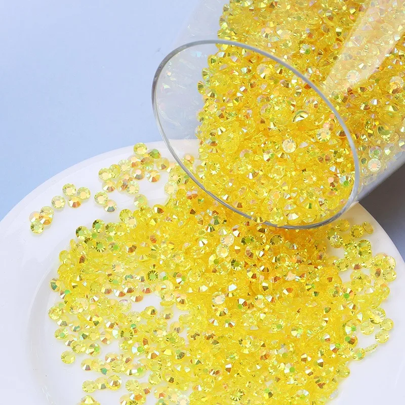 12000 Stück Nail Art Strasssteine, glitzernde Strasssteine, AB-Harz-Strasssteine mit flacher Rückseite – ideales Geschenk für Heimwerker und Bastler