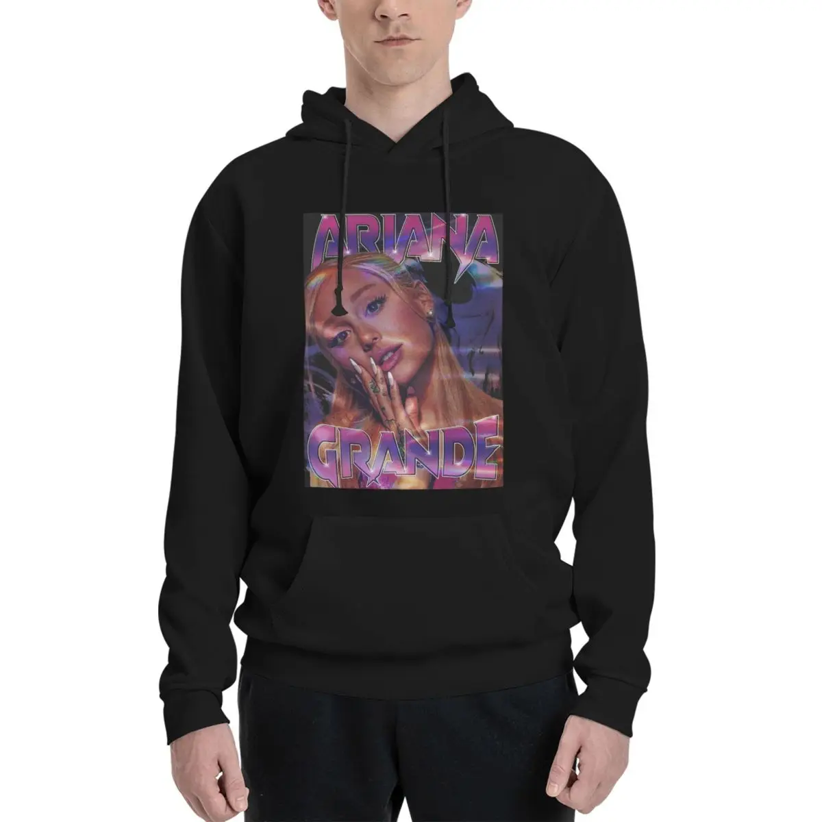 Ariana Grande Singer Bootleg Tour Eternal Sunshine Hoodie Hip Hop Pullover Autumn Winter Men Women Sweatshirts Long Sleeve Tops