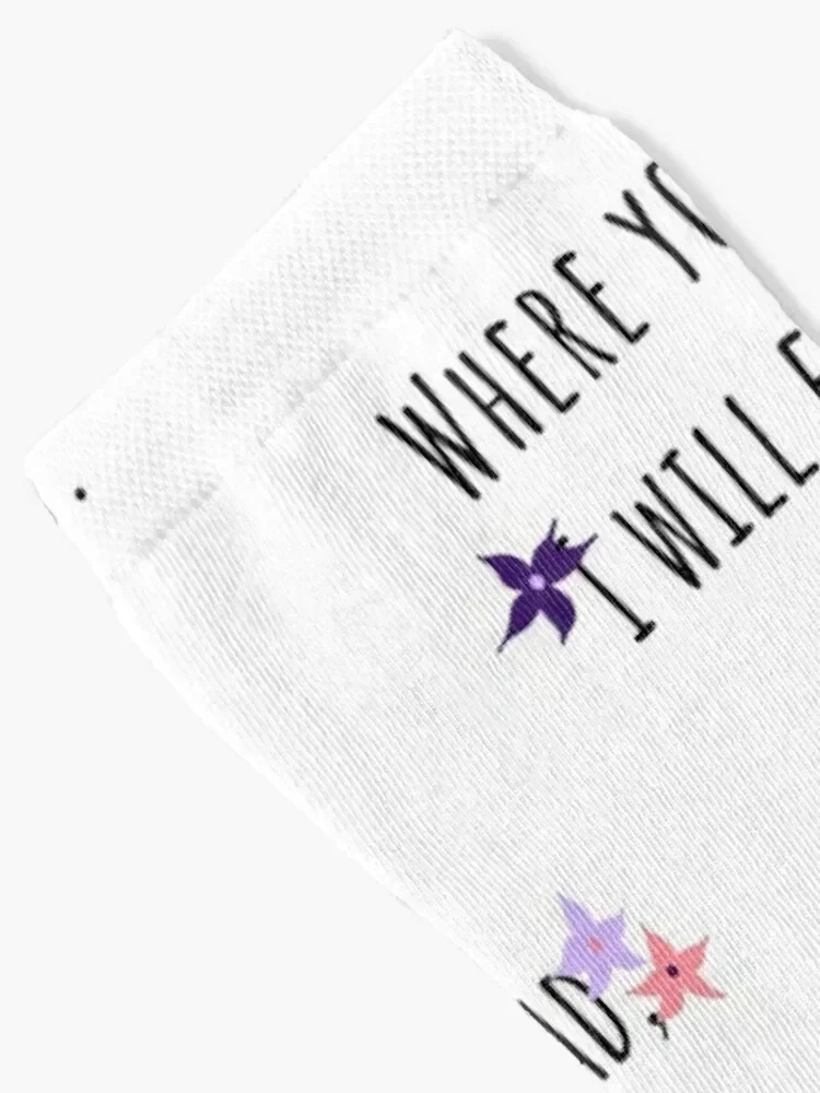 Where you lead, I will follow. Socks summer hockey winter gifts kawaii Socks Woman Men's