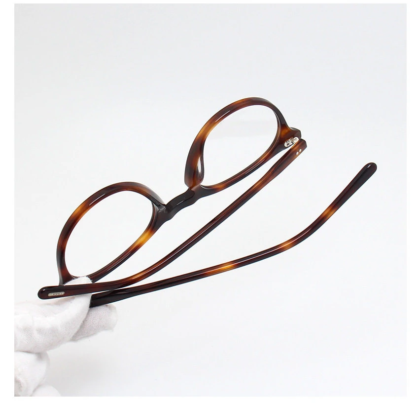 America Brand Design Ovale Brillengestelle für Herren, Vintage-Acetat, ultraleichte Korrektionsbrillen OV5183, optische Brillen für Damen – Detail 27