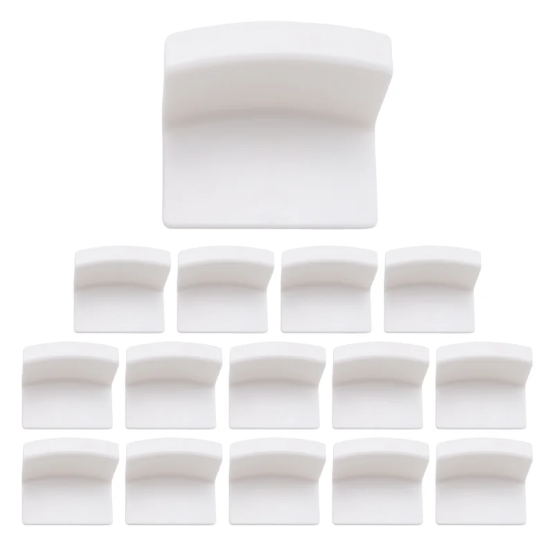 

A26I-Adhesive Hat Hooks For Wall (15-Pack) - Minimalist Hat Rack Design, No Drilling, Strong Hold Hat Hangers, White
