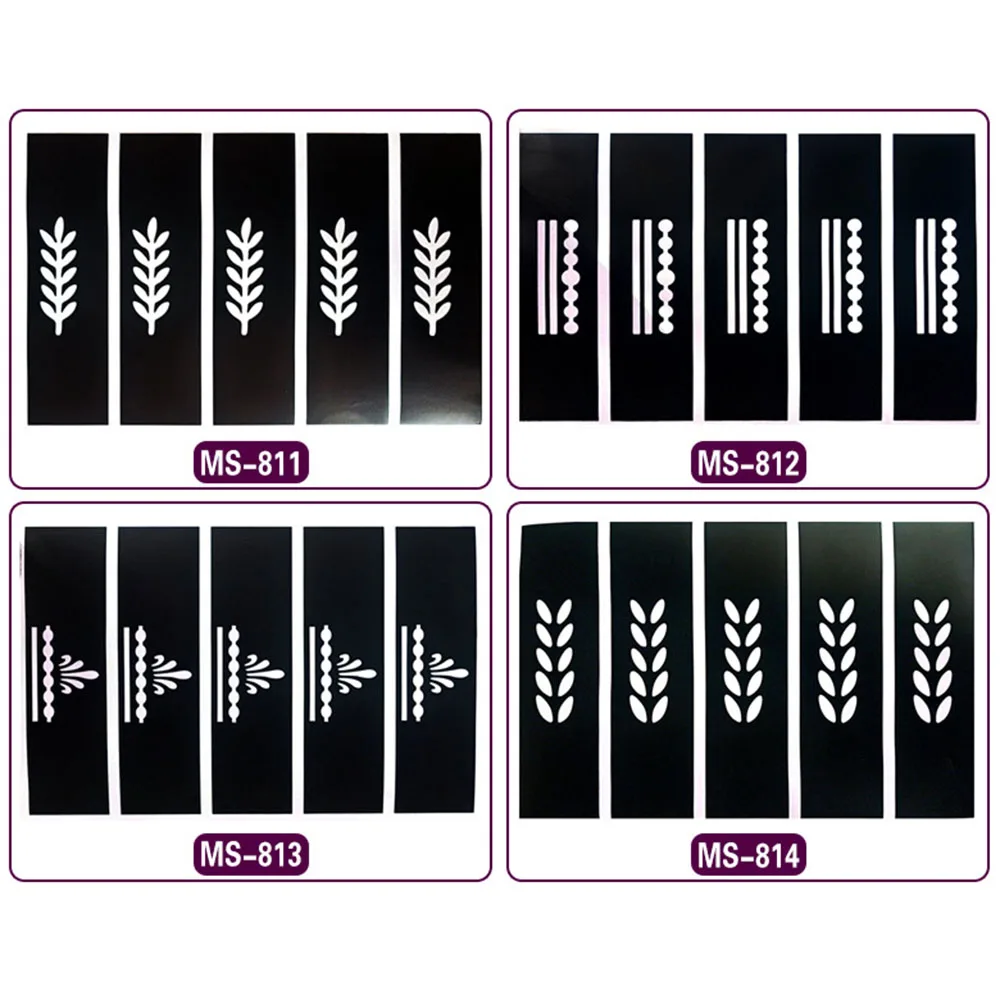 Hand Drawn Tattoo Hollow Template Small Pattern Semi Permanent Tattoo Sticker Decals Tattoo Arts Women Tattoo Sticker Pattern
