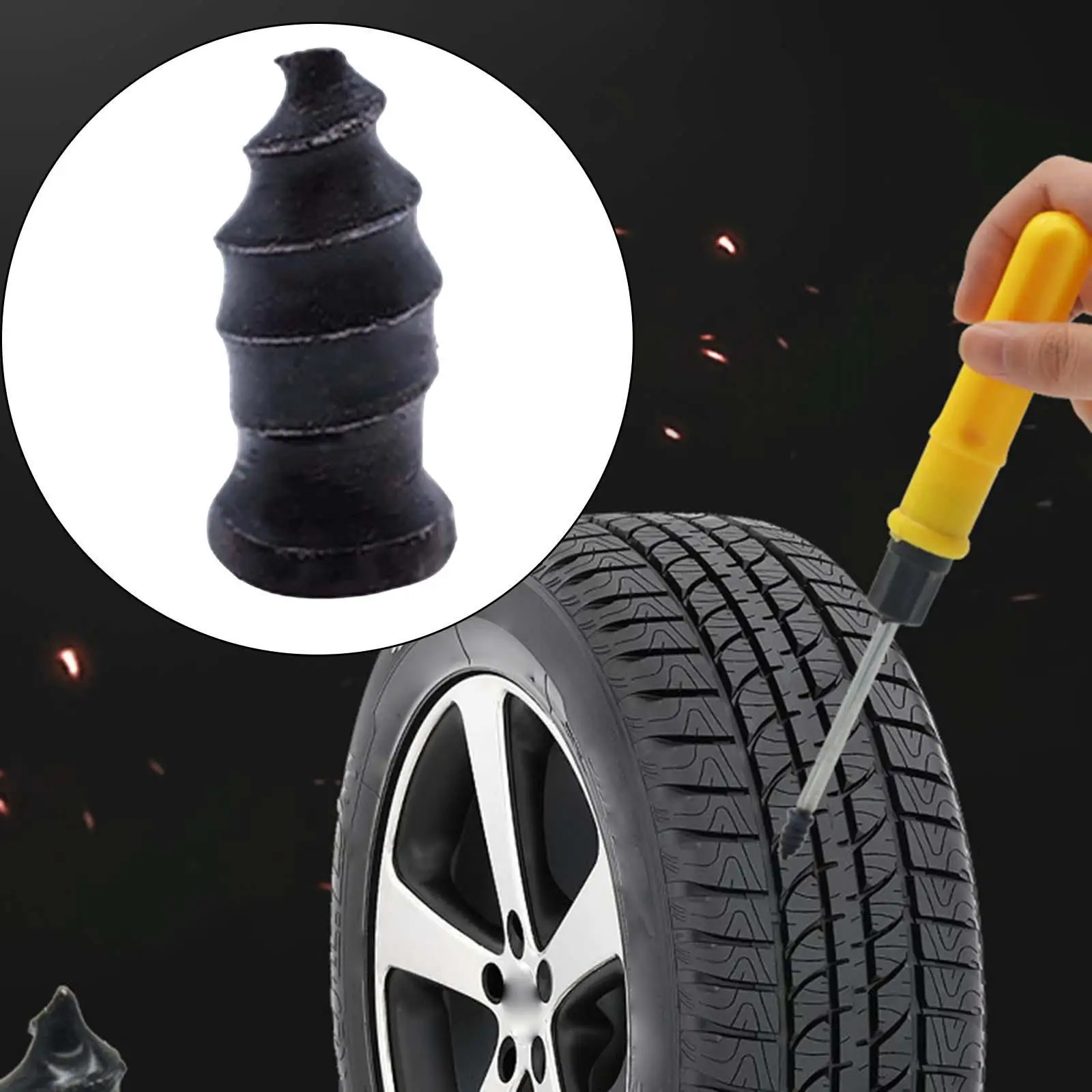 Vacuum Tyre Repair Rubber Nail Fast Repair Tool for Motorcycle Truck