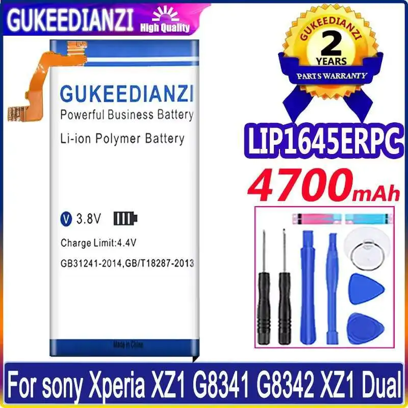 

Reliable Power Supply 4700Mah Long Lasting For Sony Xperia XZ1 G8341 G8342 Dual Mobile Phone Battery LIP1645ERPC