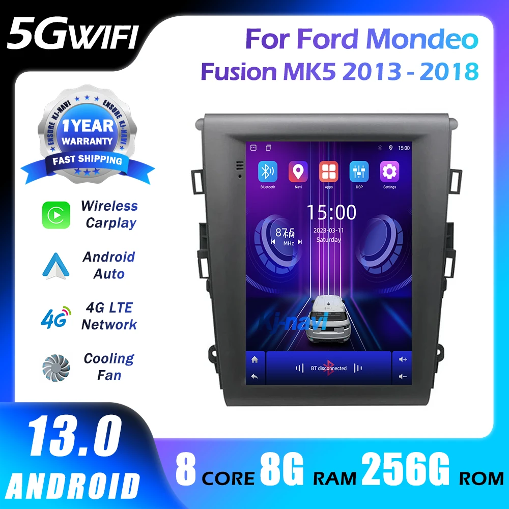 

9.7Inch Android 13 Car Radio Multimedia Video Player For Ford Mondeo Fusion MK5 2013 - 2018 Navigation GPS 4G Wifi Carplay