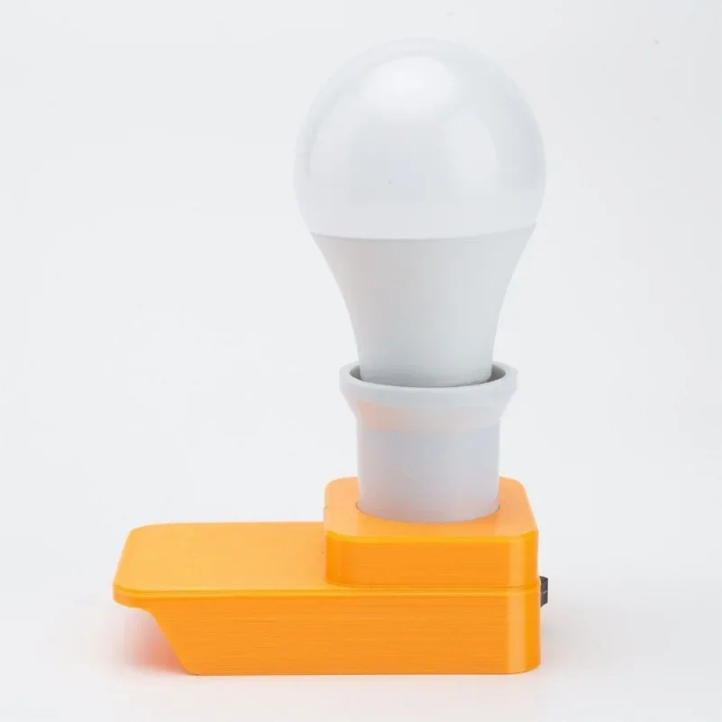 Luz LED de trabajo para Black & Decker, lámpara de bombilla interior E27 con batería de litio de 20V, luz de trabajo para interiores y exteriores (sin batería)