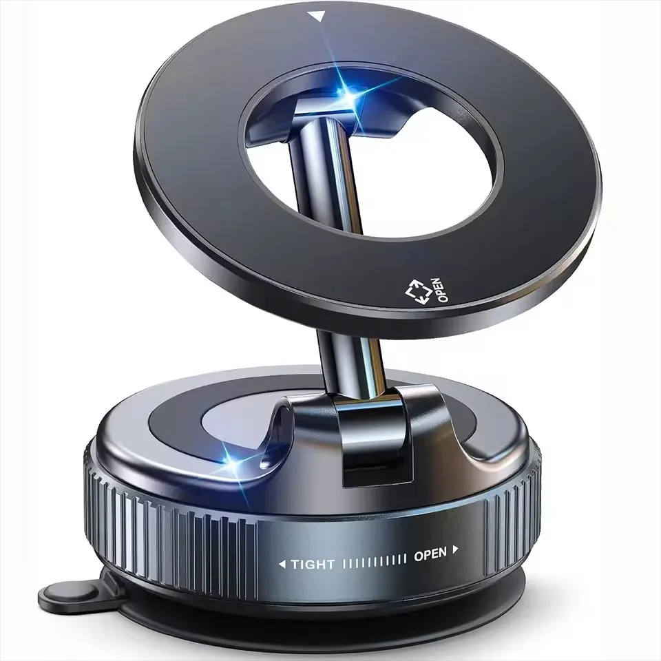 

1PCS Car Phone Holder Magsafe Magnetic Vacuum Intelligent Car Mount 360° Rotation Magnetic Vacuum Adsorption Suction Cup Bracket