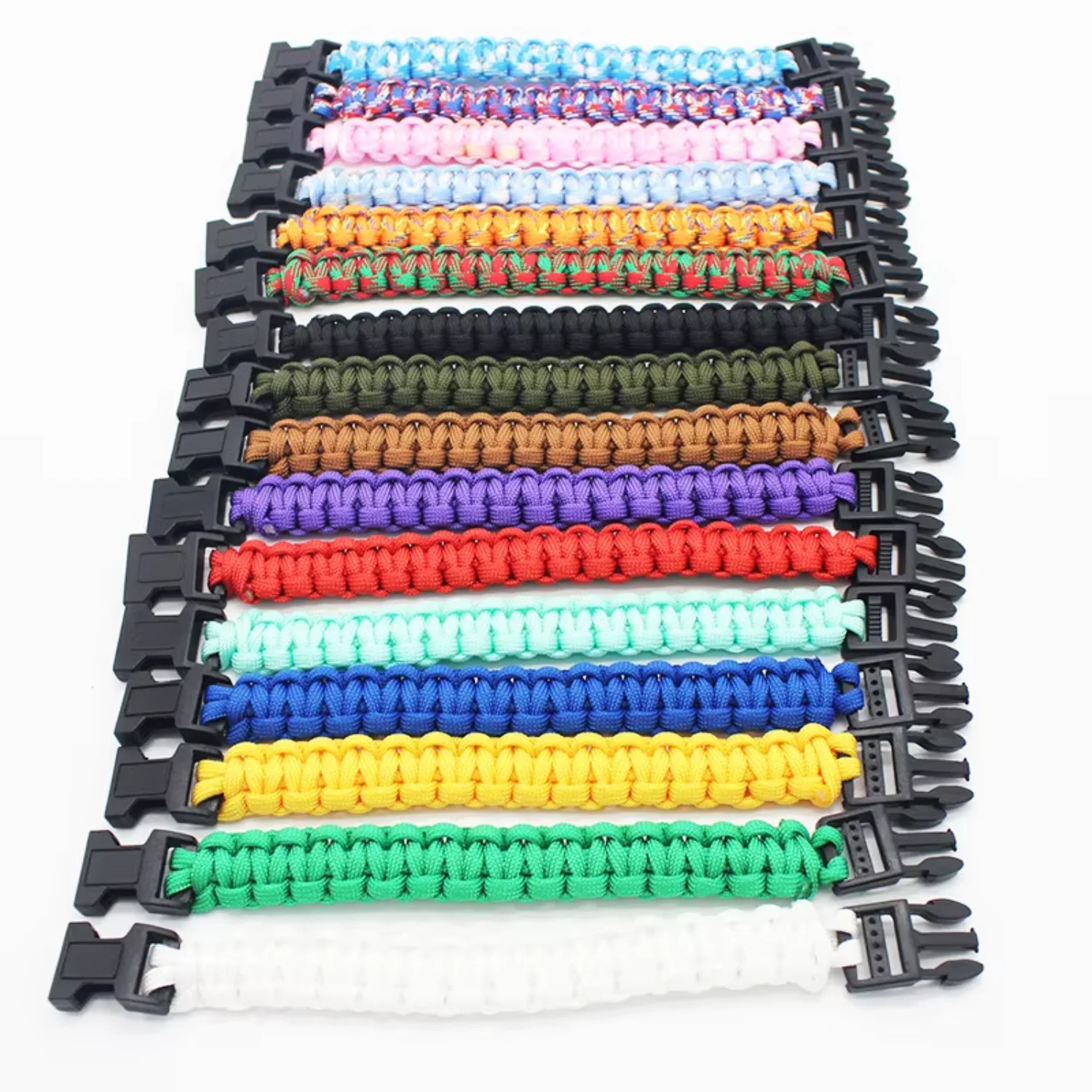 

23cm seven Core Paracord Escape outdoor Emergency Plaited Rope EDC Camping Survival Saving Bracelet Tools