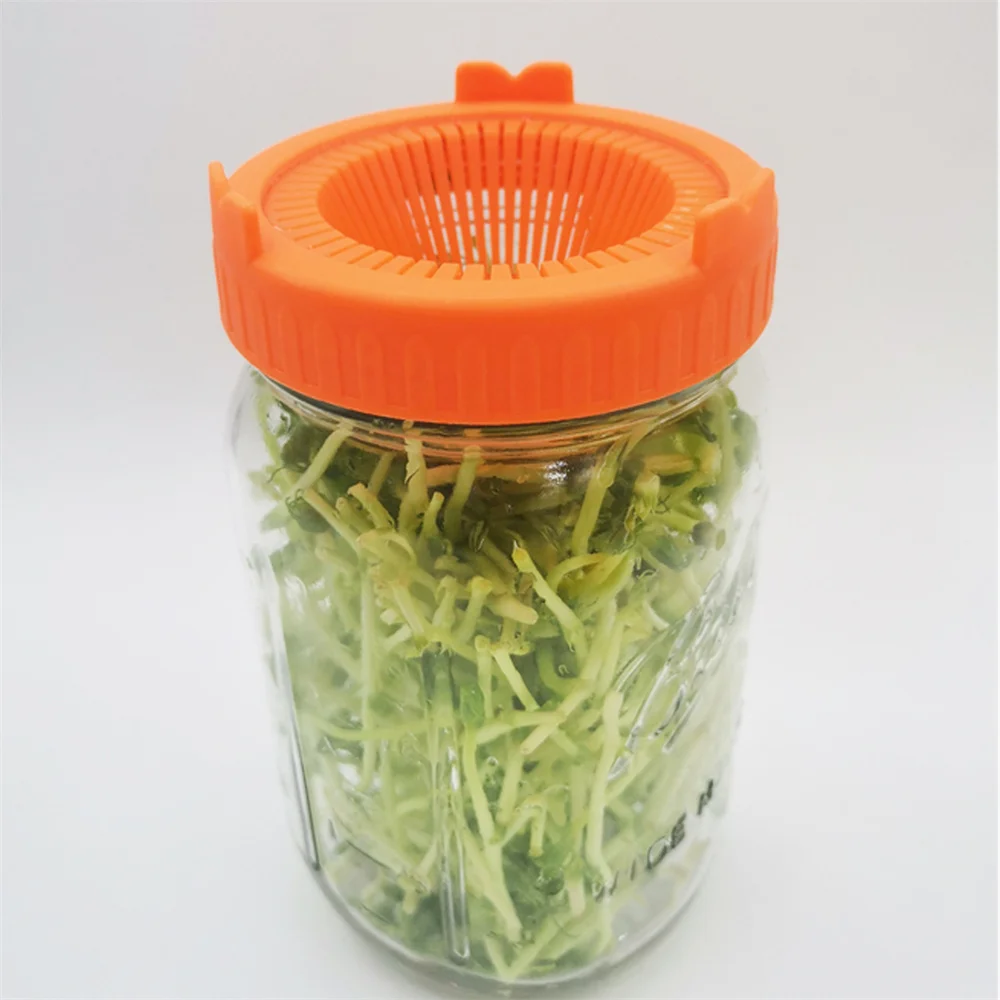 Wide Mouth Plastic Mason Jar Germination Cover Hydroponic Tray Water Culture Flowerpot Germination Tool Germination