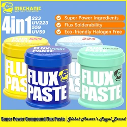 MECHANIC UV223 UV559 559 223 100G Lead-Free Solder Paste Flux No-Clean Welding Flux for SMD PCB BGA Rework Soldering Repair Tool