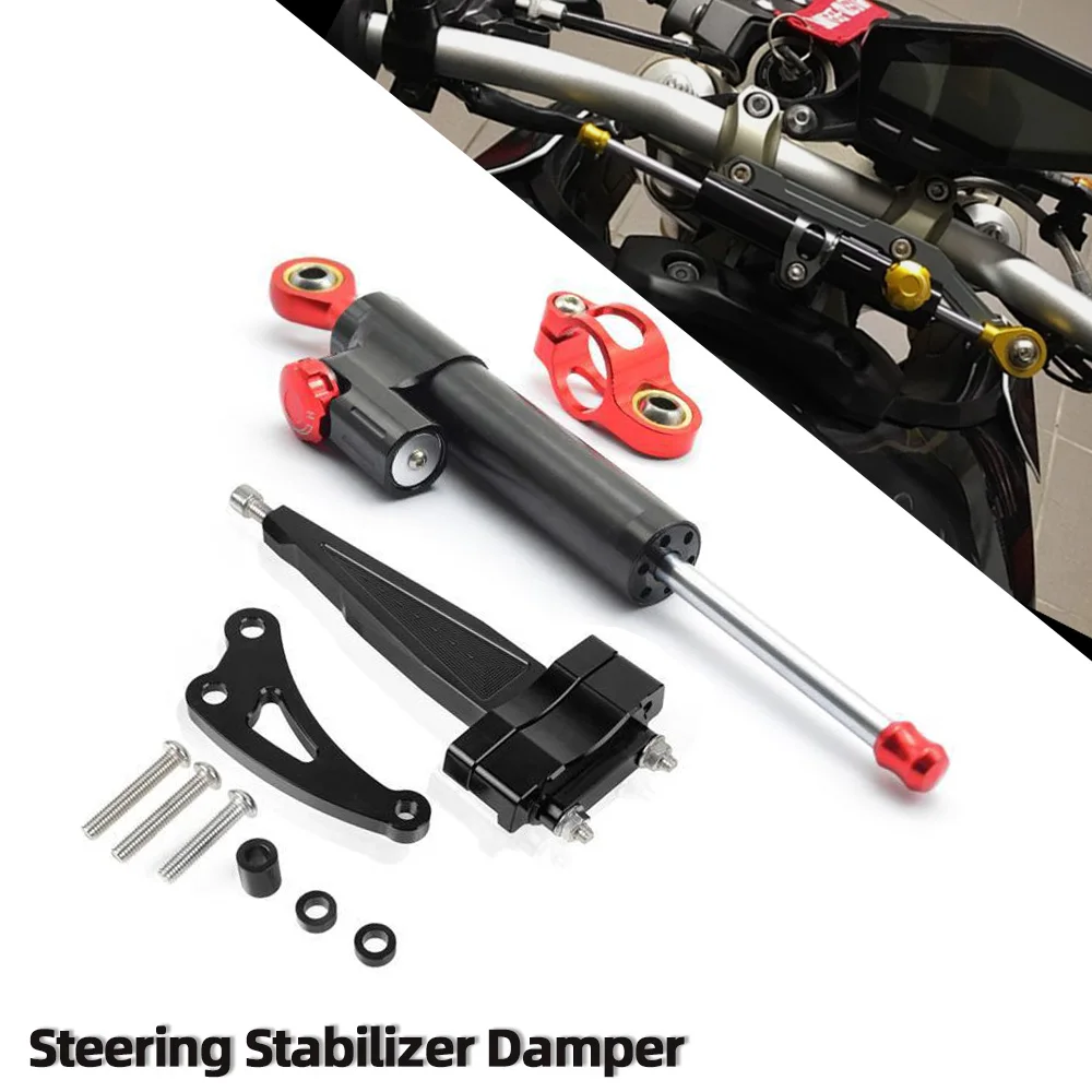 

Motorcycle Adjustable Steering Stabilize Damper Safety Control Bracket Mounting Kit For honda CB650F CB 650F 2014 2015 2016-2018