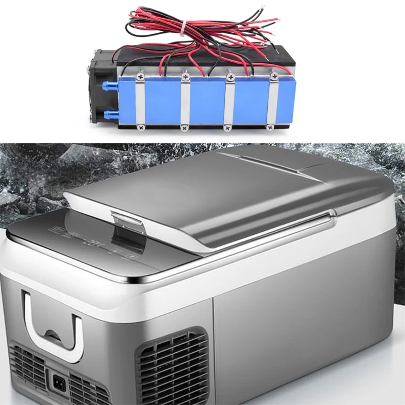 Imagem -02 - Faça Você Mesmo Resfriador Termoelétrico de Baixo Ruído Refrigeradores Dispositivo de Resfriamento de ar Condicionador de ar 652f Dc12v 576w