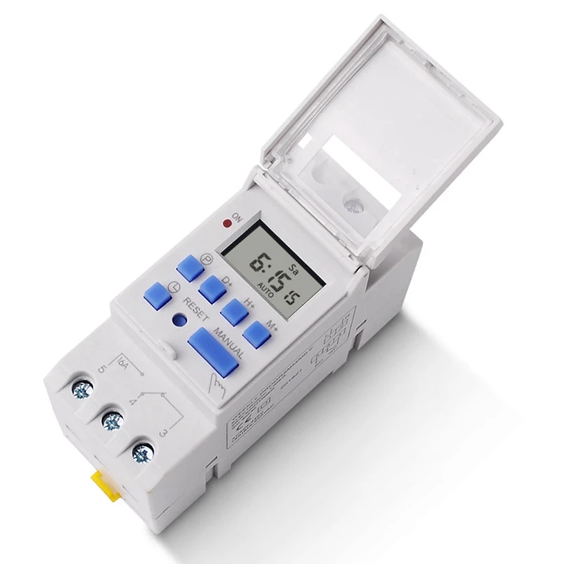 5X SINOTIMER Electronic Timer, TM615-2 Timer Switch 7 Days 24 Hours Programmable LCD Time Relay-220V