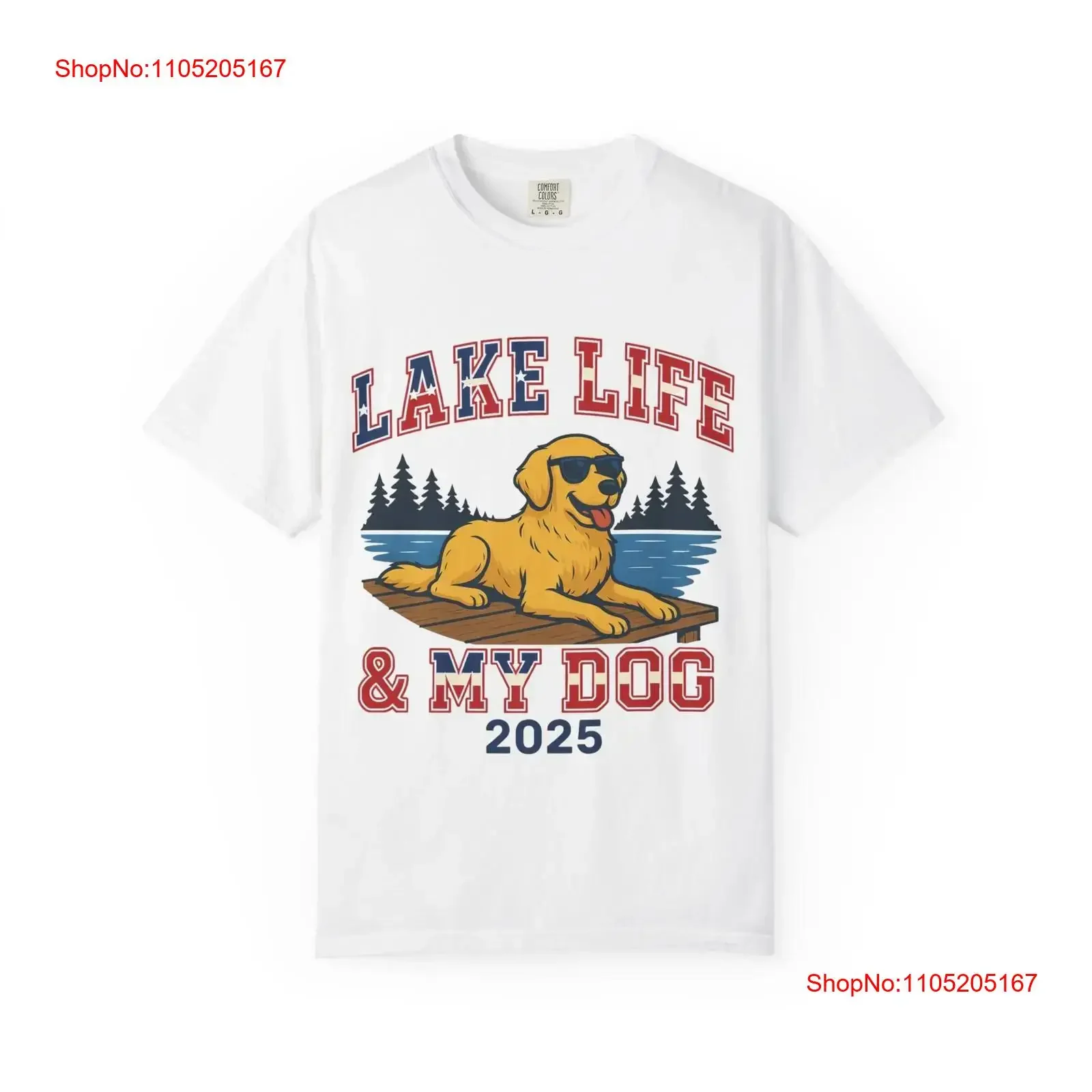 

Футболка Lake Life My Dog 2025, патриотическая ретро-закатная винтажная стираная удобная слегка топа для повседневной носки, растягивающаяся мужская футболка